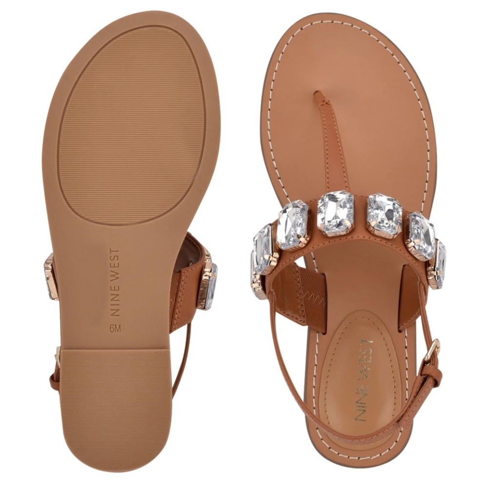 NWOT Ninr West Coral 3 Tan Sandals